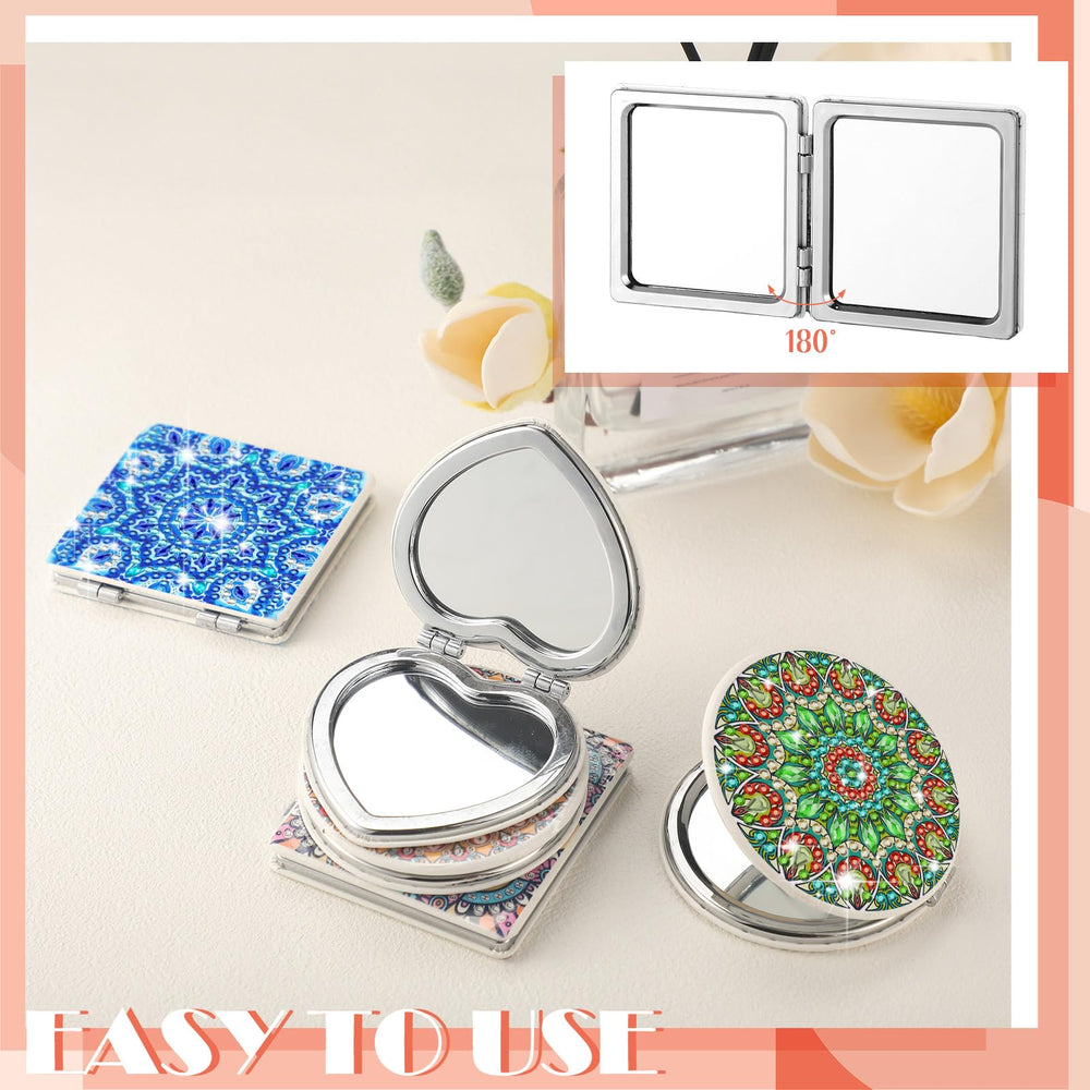 Miroir Thyle diamant cœur 2: cadeau élégant pour amies créatives