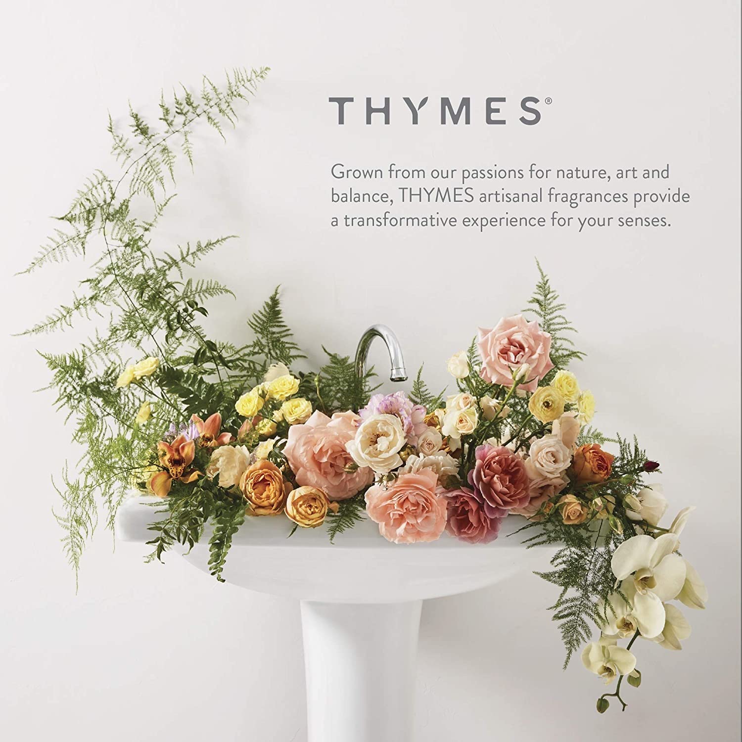Soin peau Thymes Lavande, expérience sensorielle relaxante au bain.