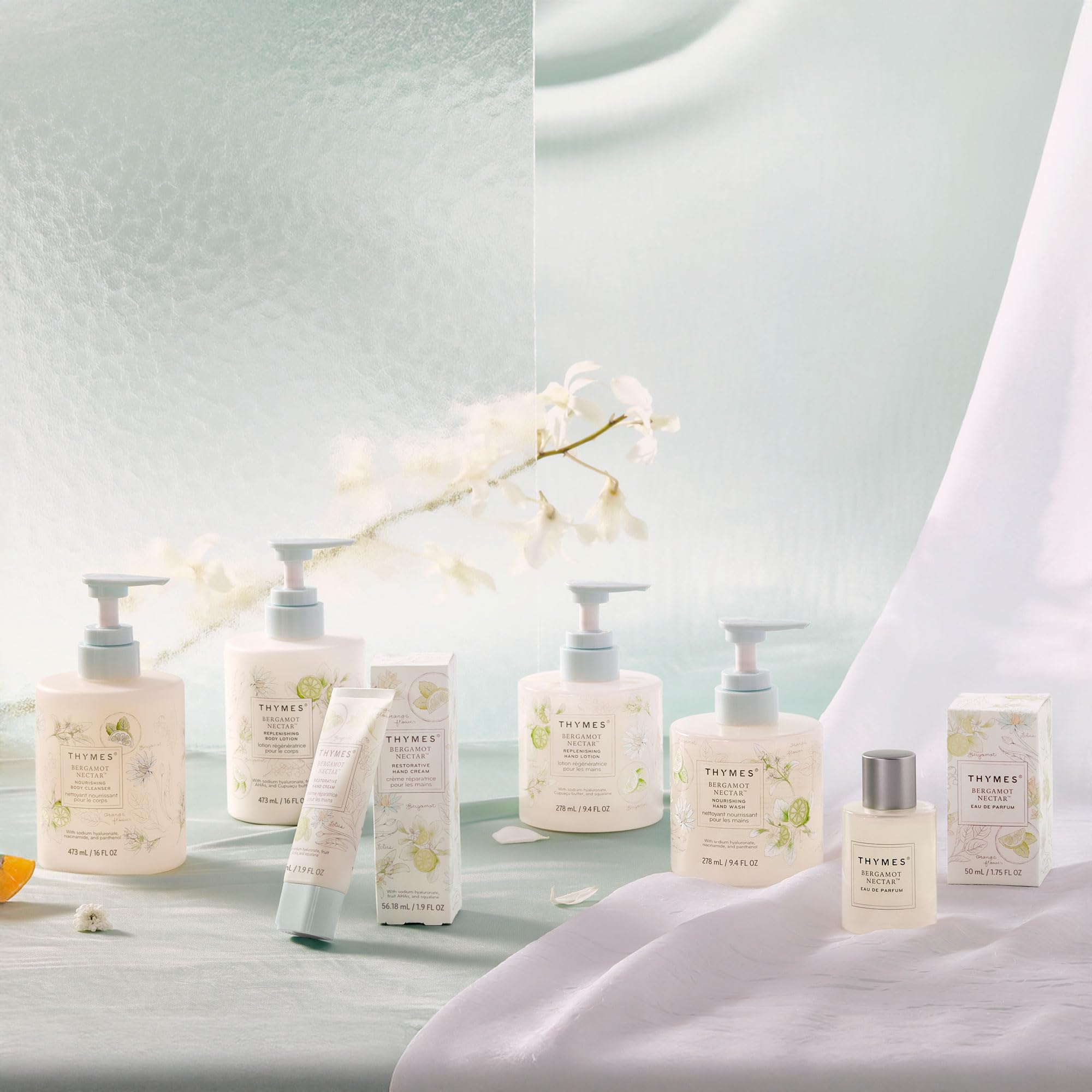 Thymes Crème Mains Restorative – application quotidienne.