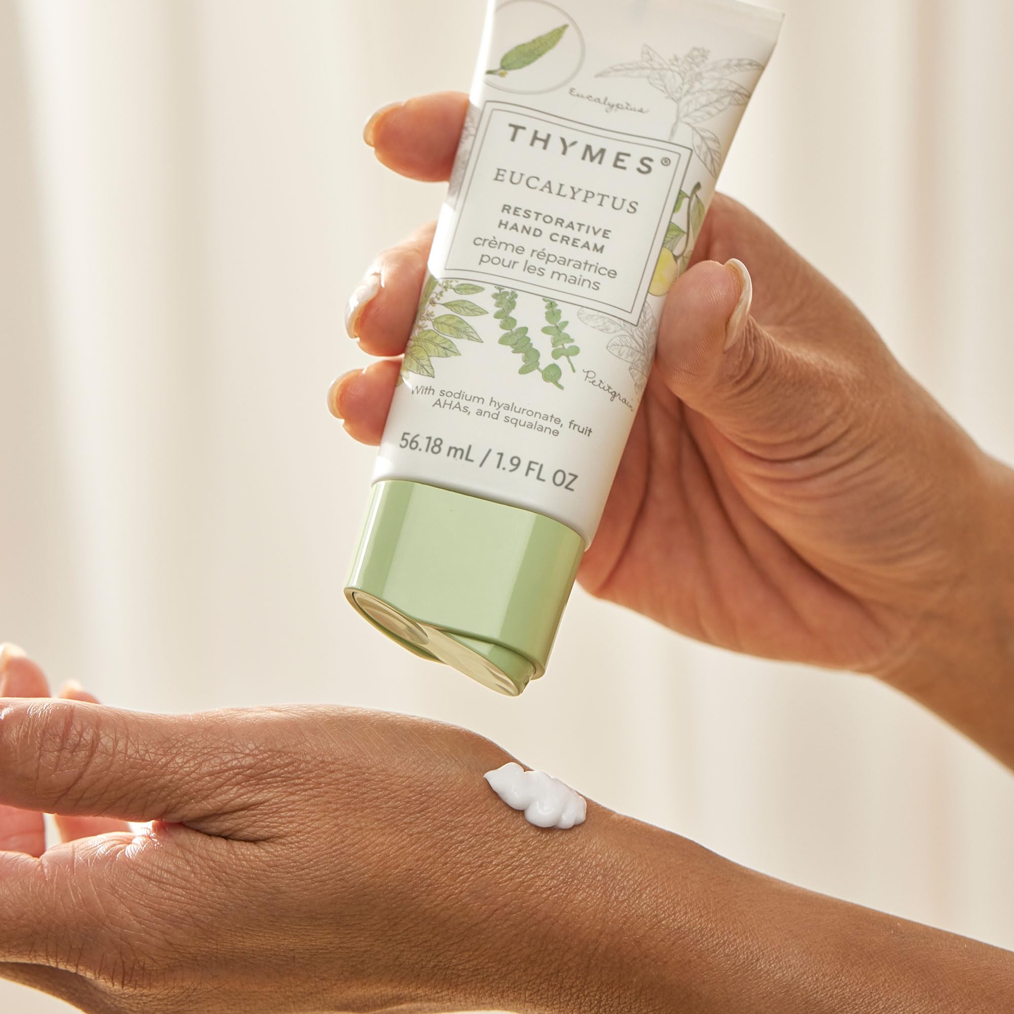 Crème Mains Thymes: acides de fruits pour exfolier en douceur