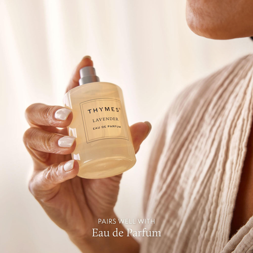 Notes de sauge sclarée et violette apportant une sensation spa
