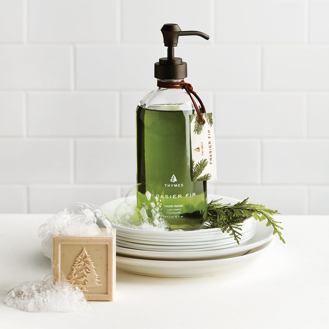 Thymes Frasier Fir - texture crèmeuse du lavage mains, douceur assurée.