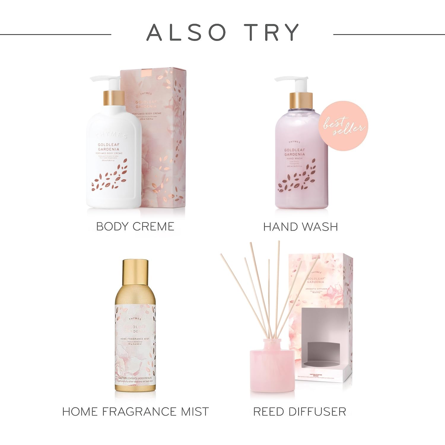 Thymes lotion mains, extrait-jasmin, touche lumineuse et parfumée