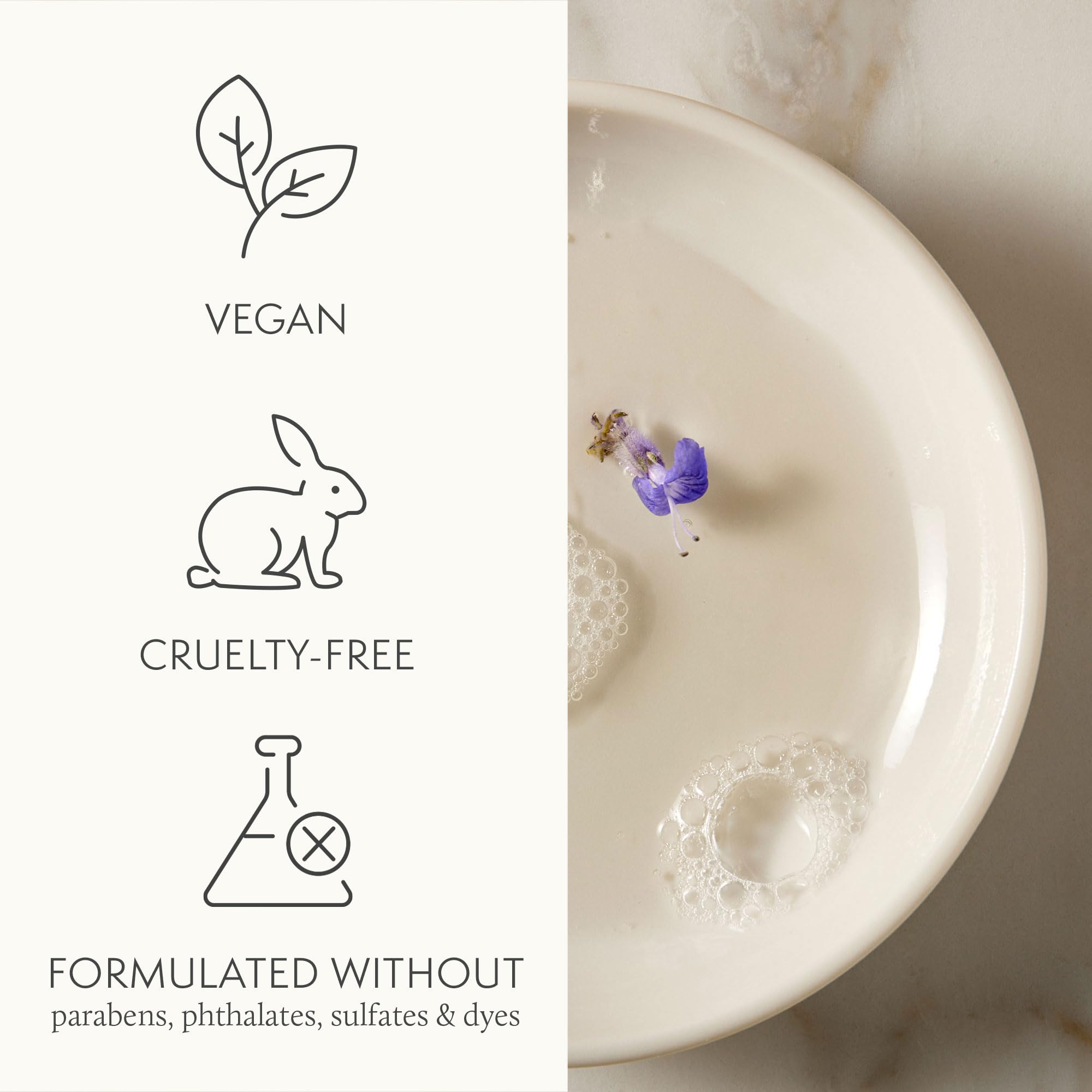 Thymes Nourishing Body Cleanser – texture-cremeuse: texture soyeuse pour une sensation de luxe.