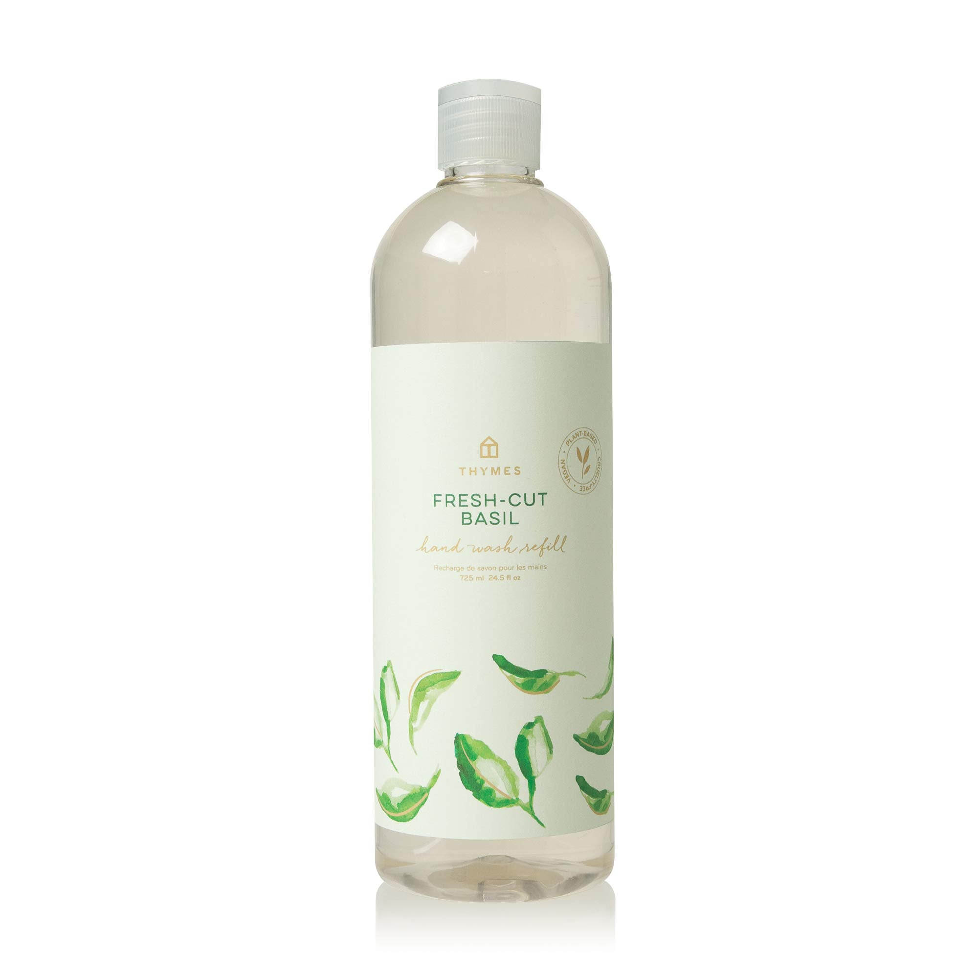 Thymes remplissage lave-mains basilic frais, remplissage pratique et hydratant.