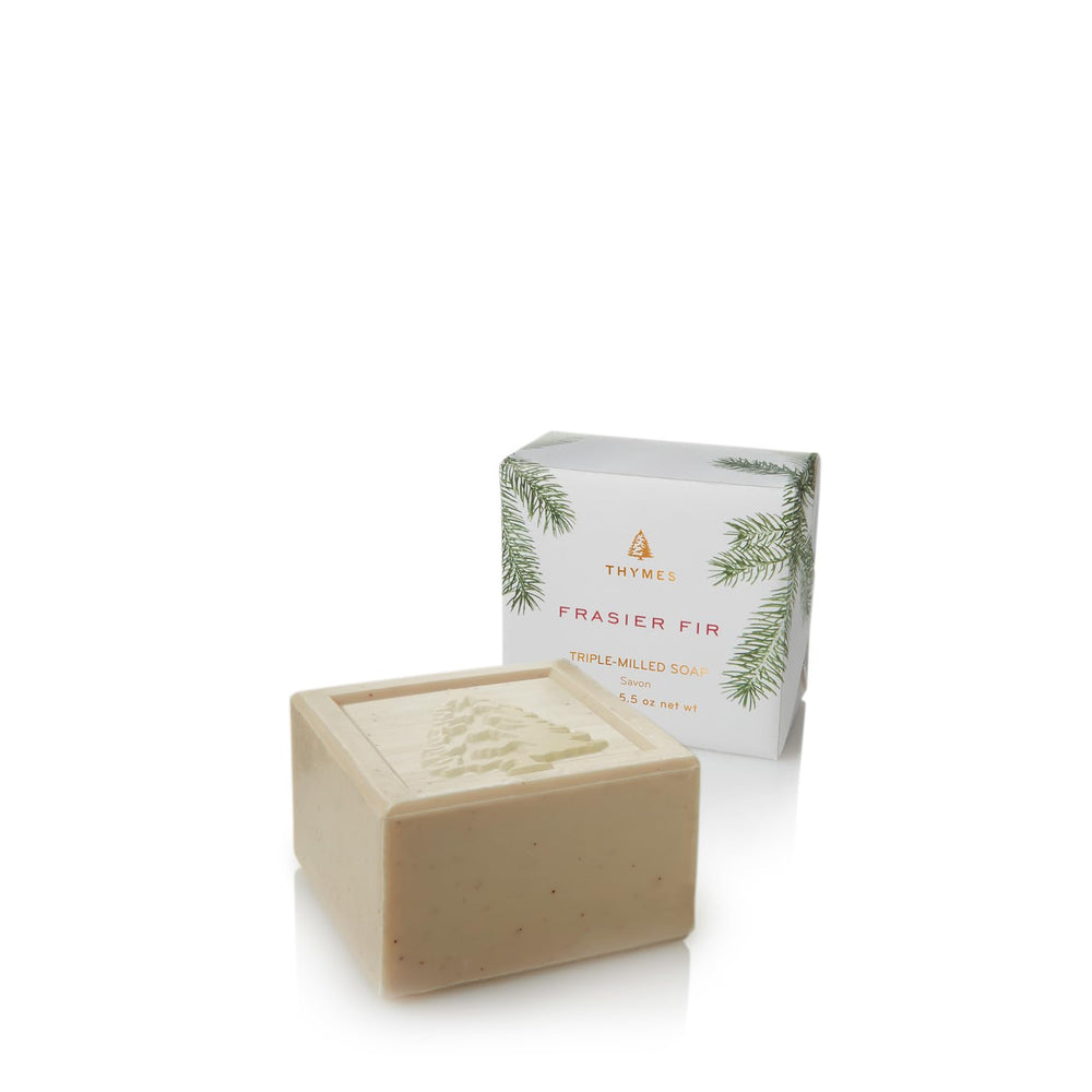 Thymes Frasier Fir savon en barre avec parfum forêt frais pour rafraîchir les mains