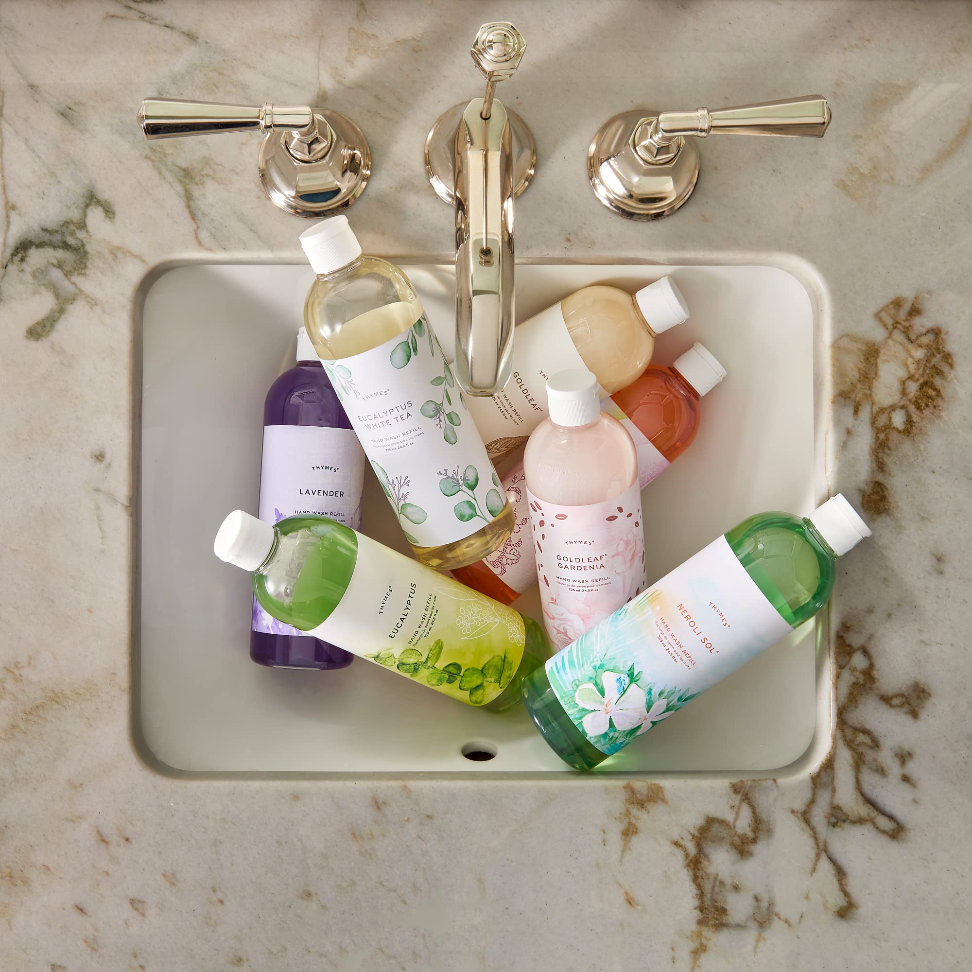 Thymes Savon Mains Refills – Texture crème: douceur hydratante pour les mains.