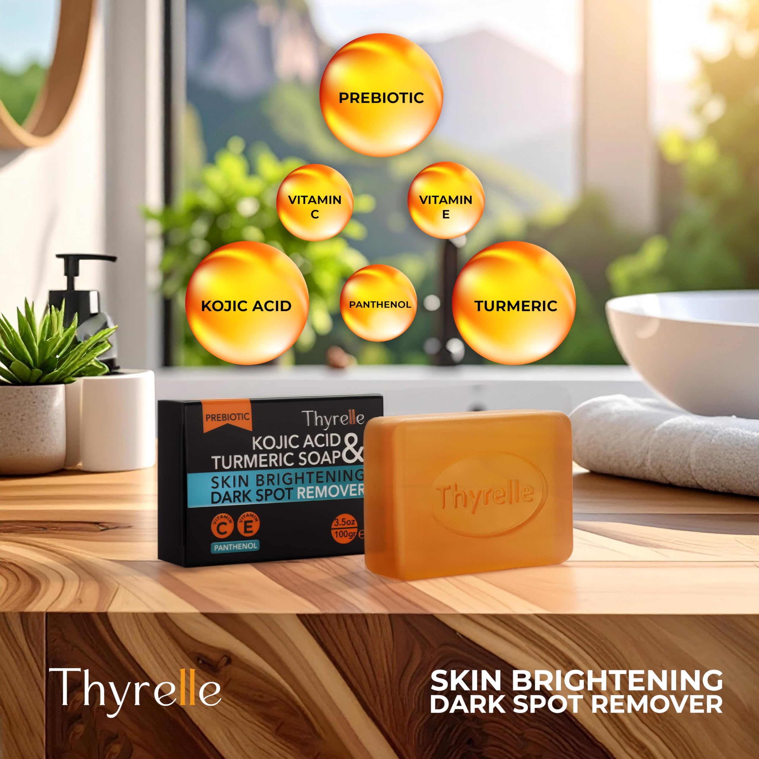 Thyrelle savon mousse crèmeuse curcuma, douceur et hydratation