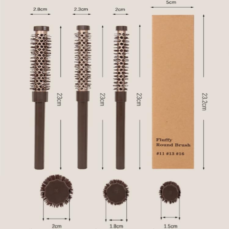 TIENQI brosse-rouleau ventilé mini pour coiffage rapide.