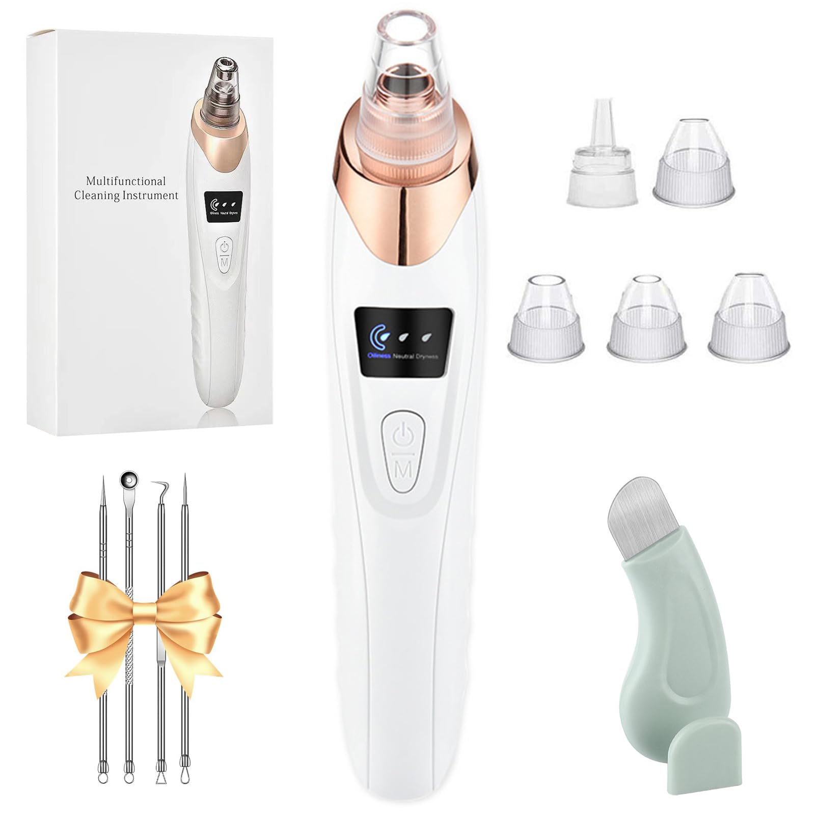 Aspirateur de pores TIANMENSHAN nettoie le visage pour une peau plus lisse.
