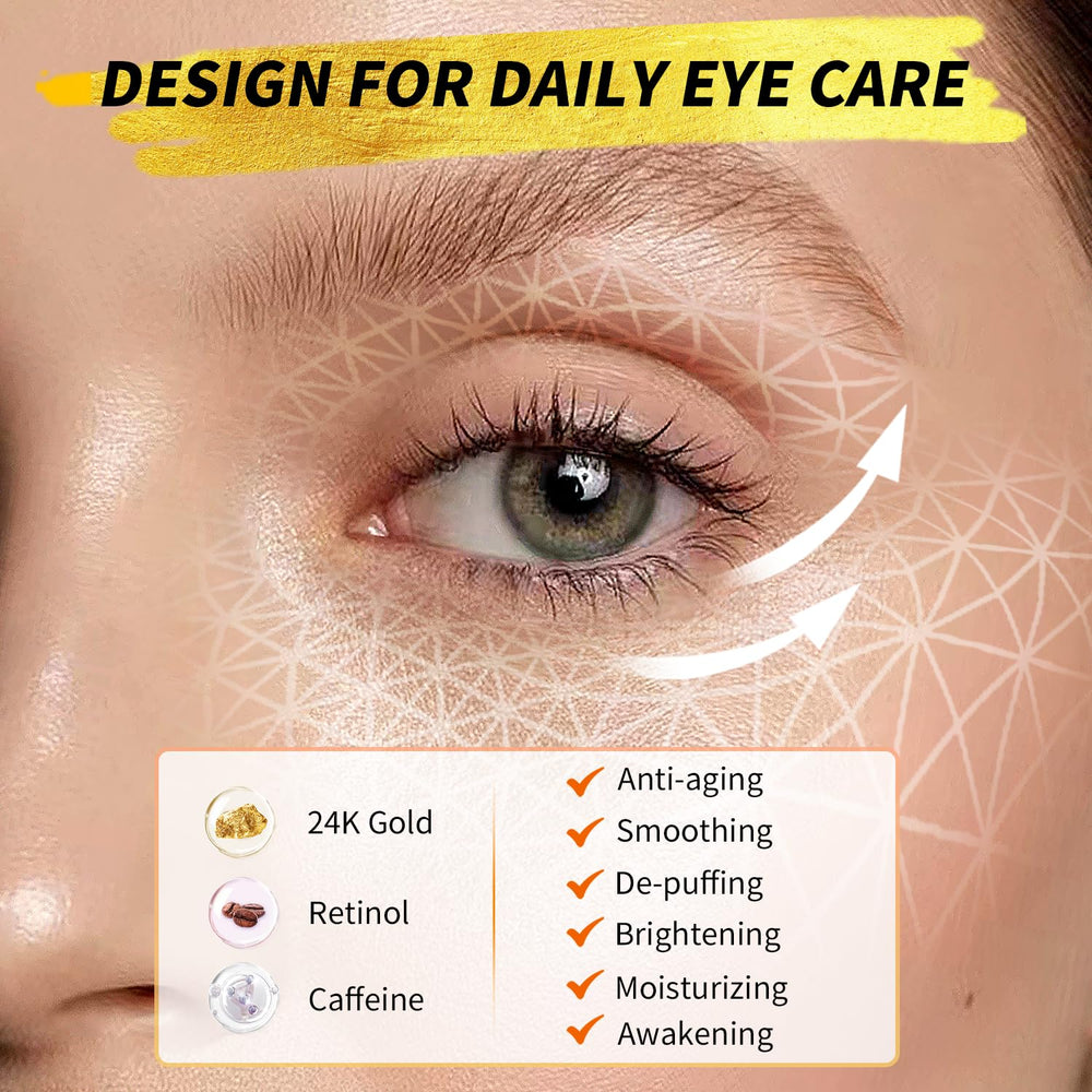 Masques yeux Tibobo caféine dégonflent et réveillent les yeux fatigués