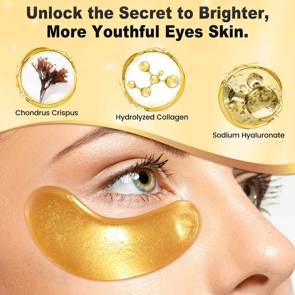 Patch Tibobo yeux 24K or – effet apaisant et fraîcheur.