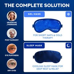Masque TICLO'S yeux refroidissant avec face transparente pour froid intense.