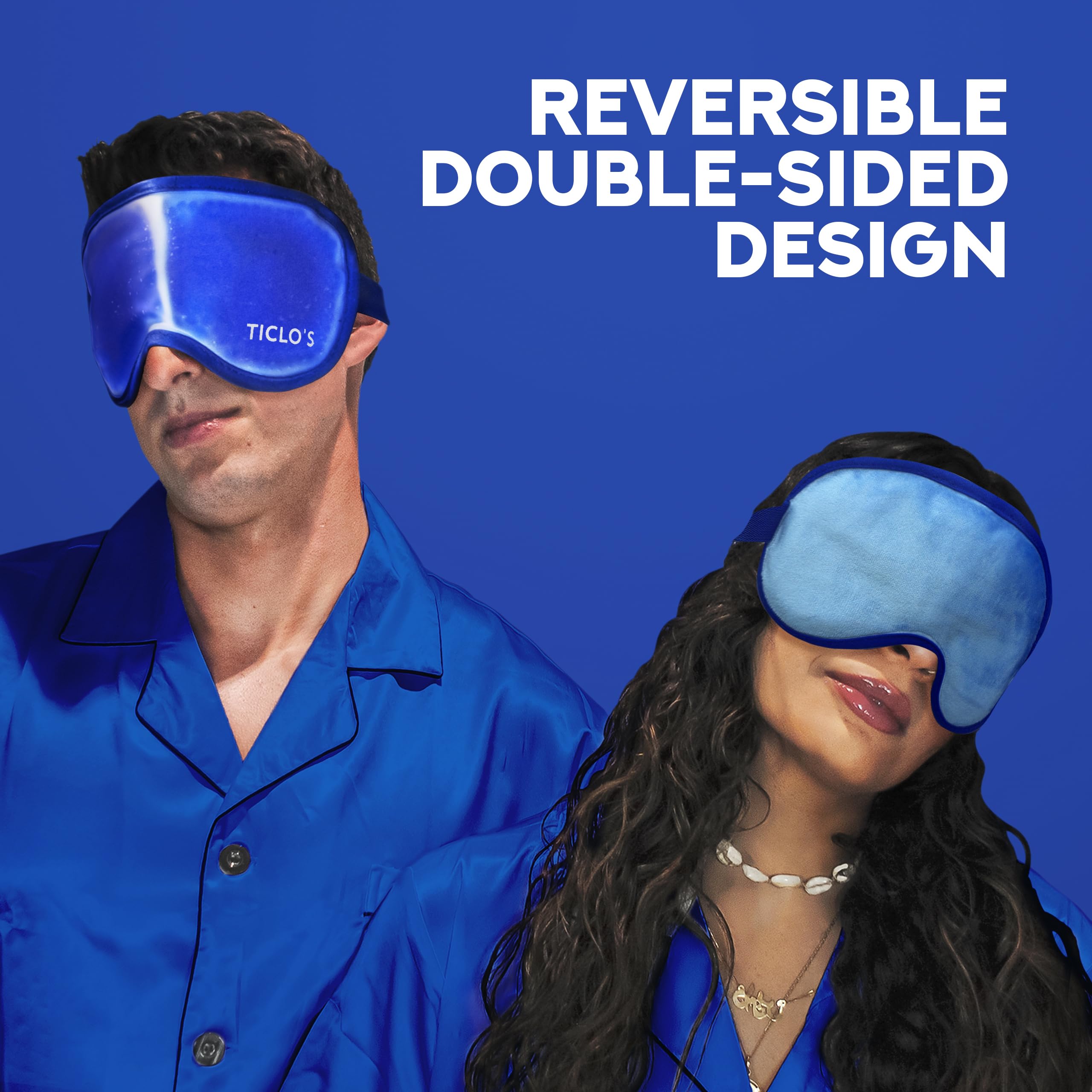 Masque TICLO'S yeux refroidissant contient perles gel et gel liquide.