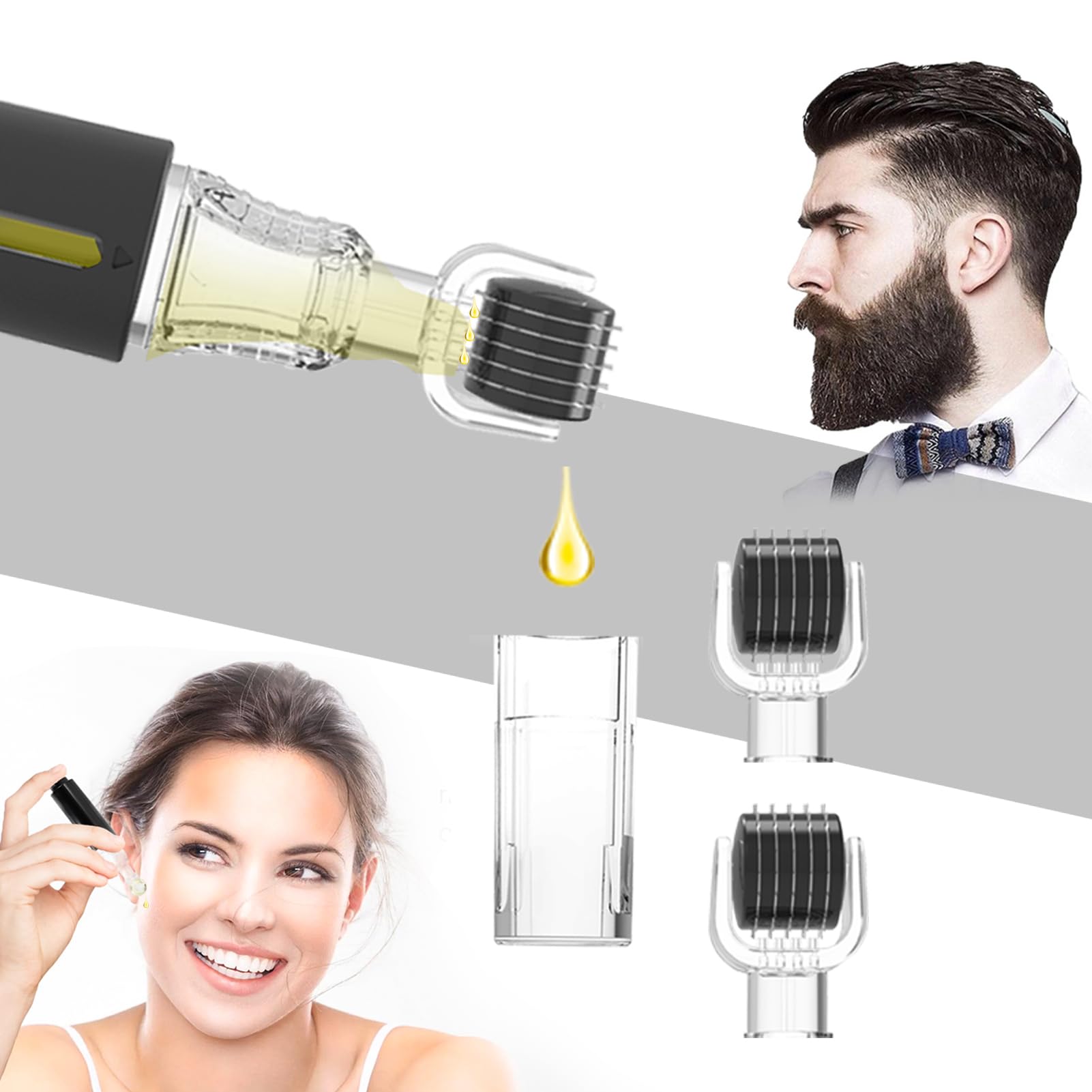 Tidewish Derma Roller utilisation domestique sans douleur