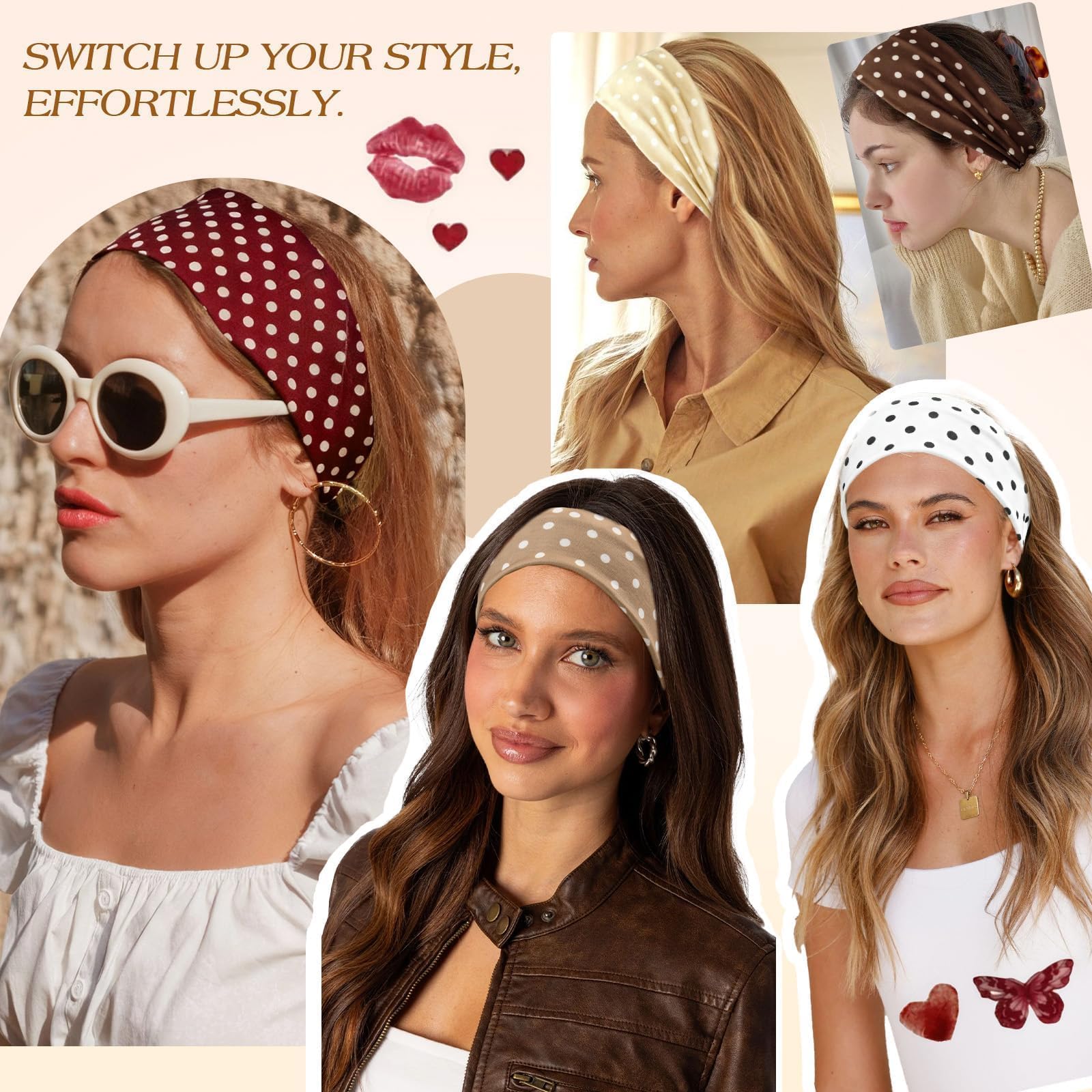 Bandeau pois Tiefebene: motif chic pour compléter une tenue.