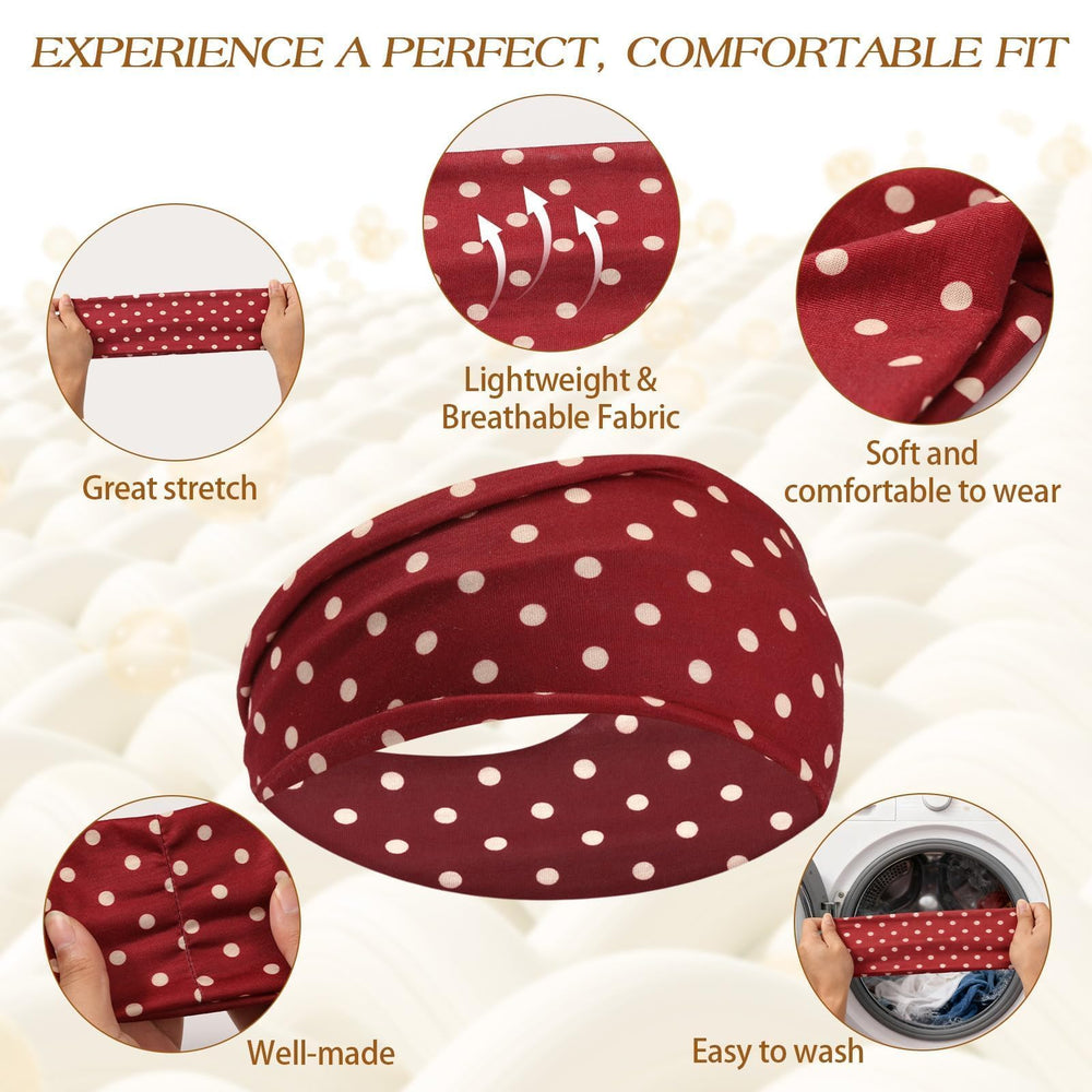 Bandeau pois Tiefebene: peut se porter comme cache-cou ou accessoire.