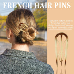 Pinces Tiefebene, 3 dents internes, tenue plus sûre sans abîmer les cheveux.