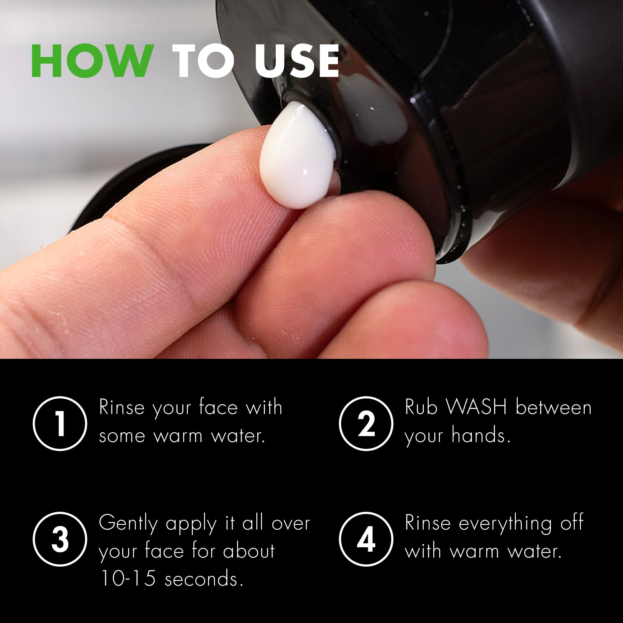 Tiege Hanley Daily Face Wash, visage après nettoyage prêt pour l'hydratation.