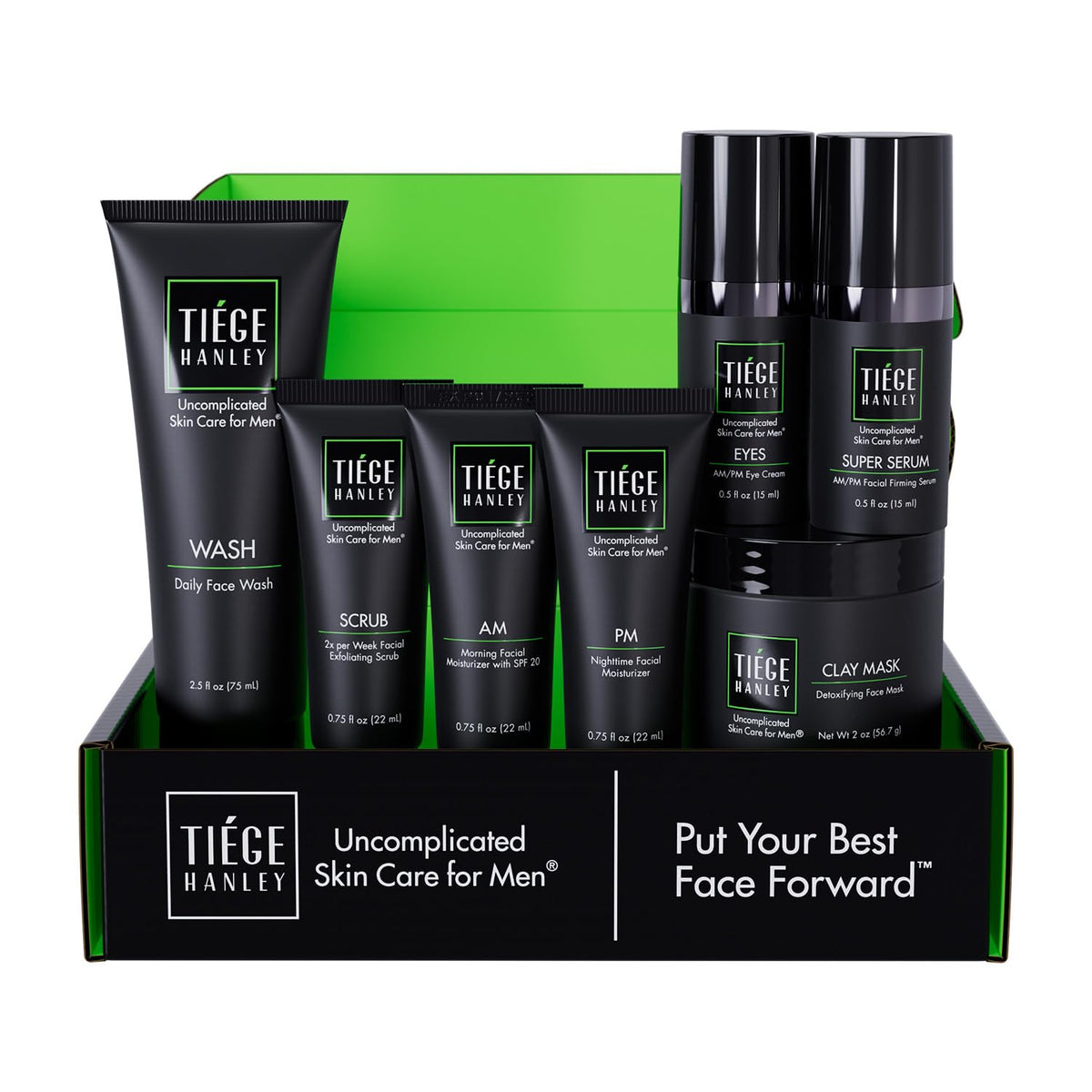 Tiege Hanley Lavage Visage pour homme, nettoyage en profondeur et équilibre.