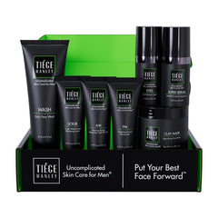 Tiege Hanley Lavage Visage pour homme, nettoyage en profondeur et équilibre.