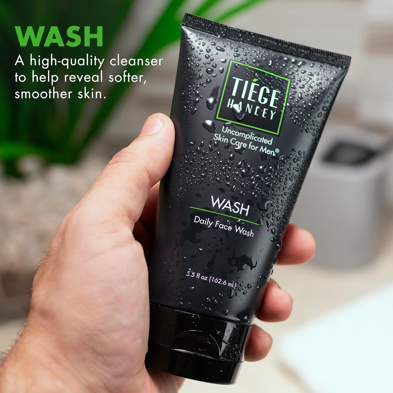 Nettoyant visage Tiege Hanley ingrédients jojoba aloe pour calmer la peau