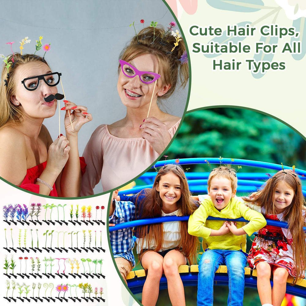 Barrettes Tigeen Germe Papillon, détail charmant pour cheveux lors d’événements.