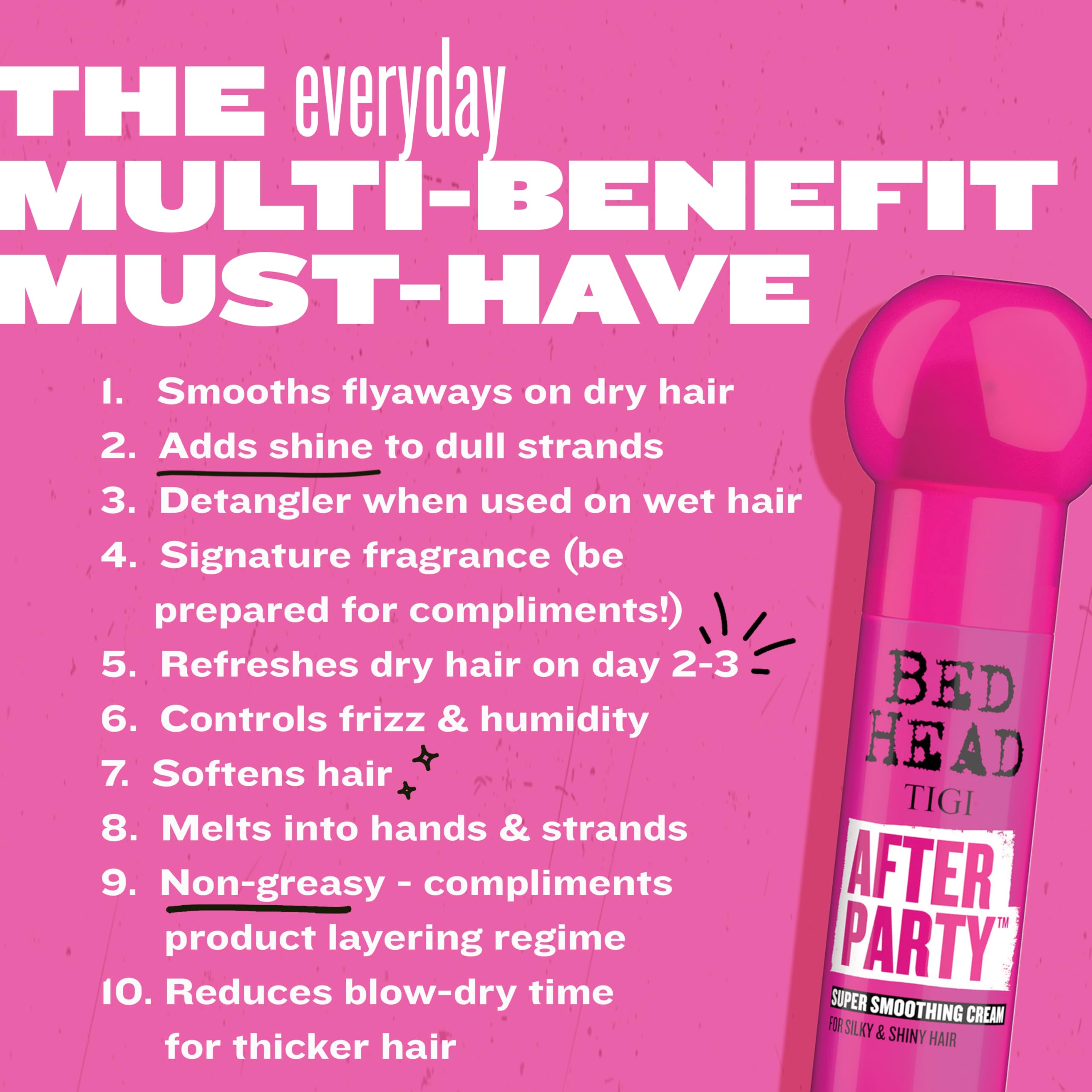 TIGI Bed Head After Party: parfum estival léger laissant les cheveux frais
