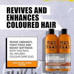 TIGI Bed Head Color Goddess Conditionneur : emballage clair pour facilité d'identification en salle de bain.