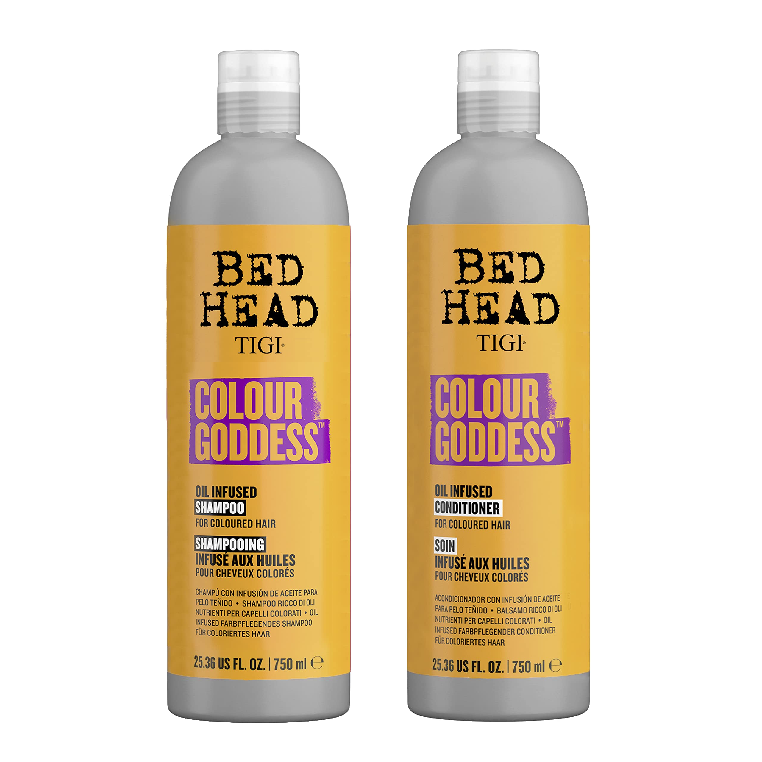 Shampooing TIGI Deesse des Couleurs en bouteille pour couleur durable et éclat.