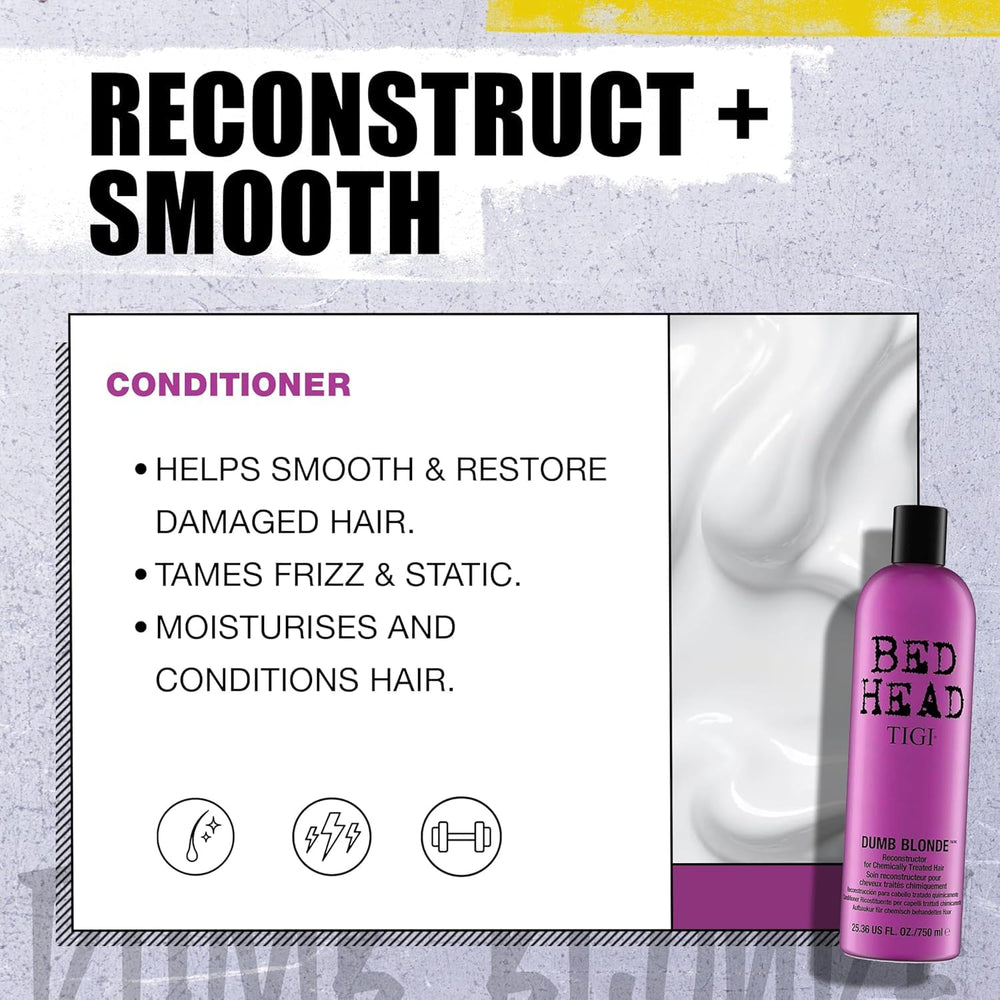 Hydratation intense et douceur des mèches grâce au shampooing Bed Head Dumb Blonde