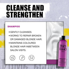 Reflets lumineux et couleur protégée sur longueurs avec Bed Head Dumb Blonde
