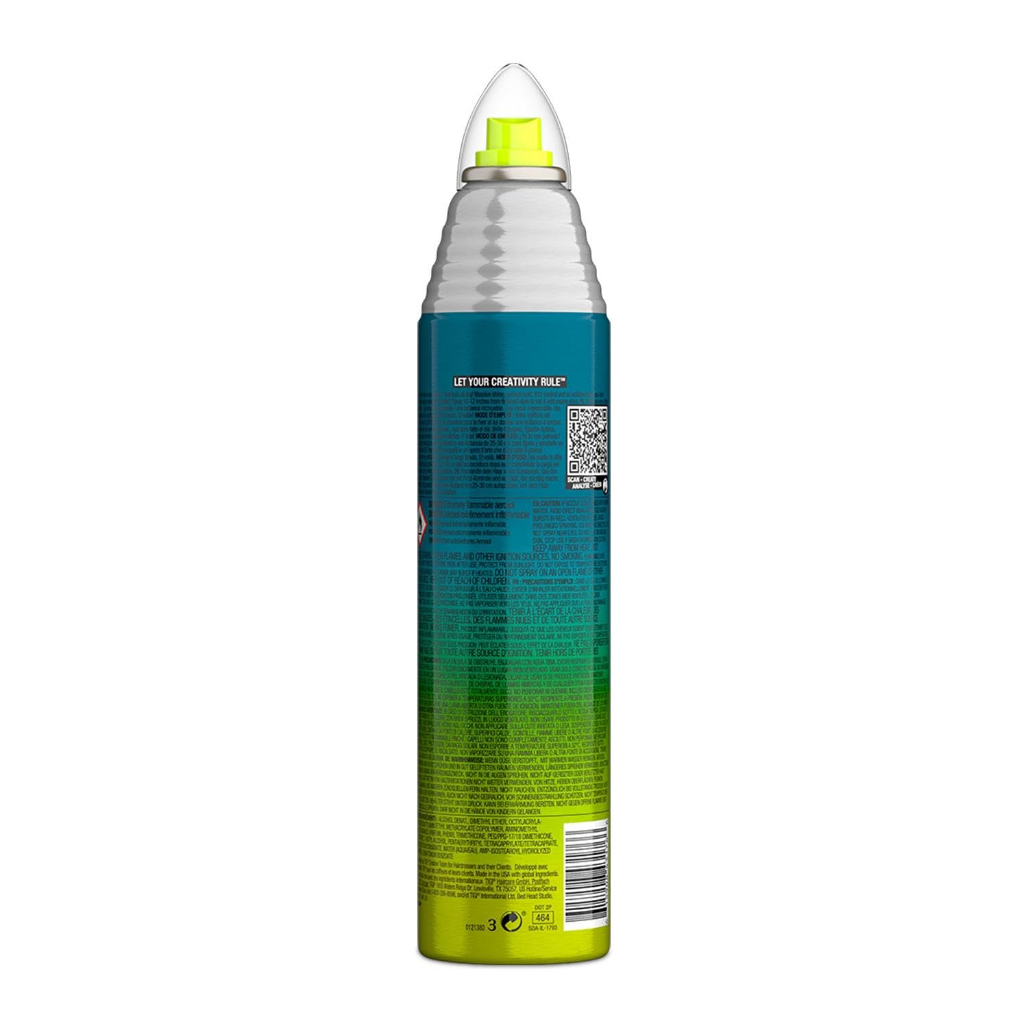 Application sur cheveux avec le TIGI Masterpiece Shine Hairspray pour une tenue précise