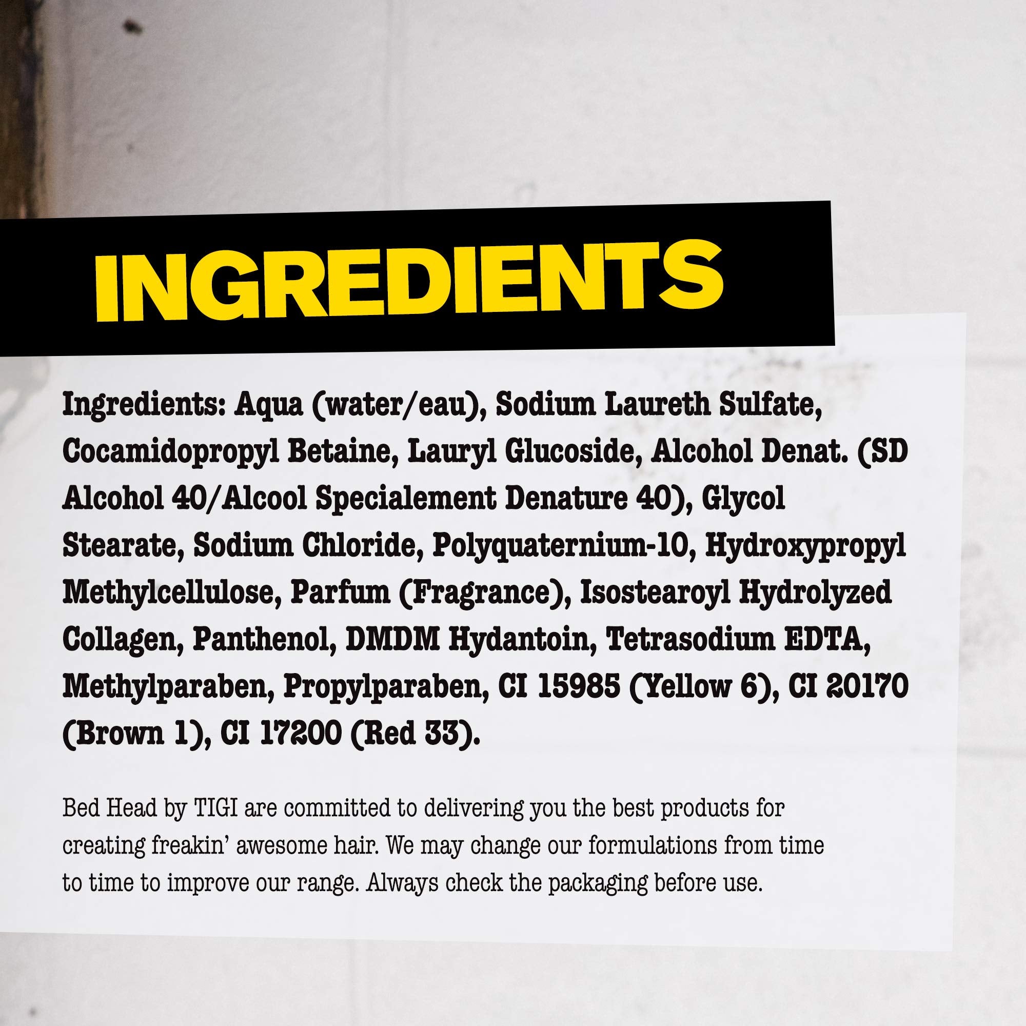 TIGI Bed Head Pack 25,36 onces, emballage pratique.