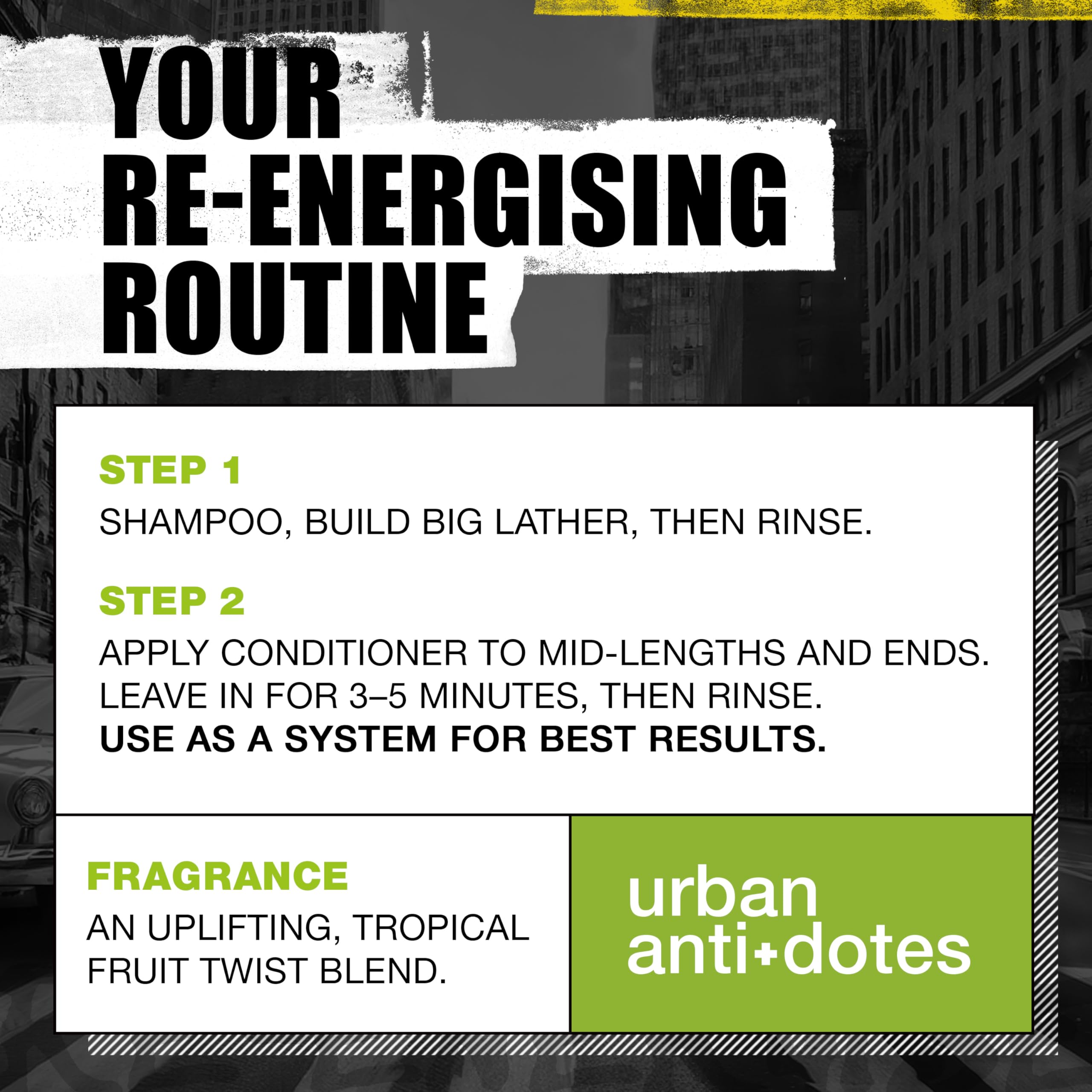 Parfum tropical exotique du duo Re-Energize Bed Head TIGI.
