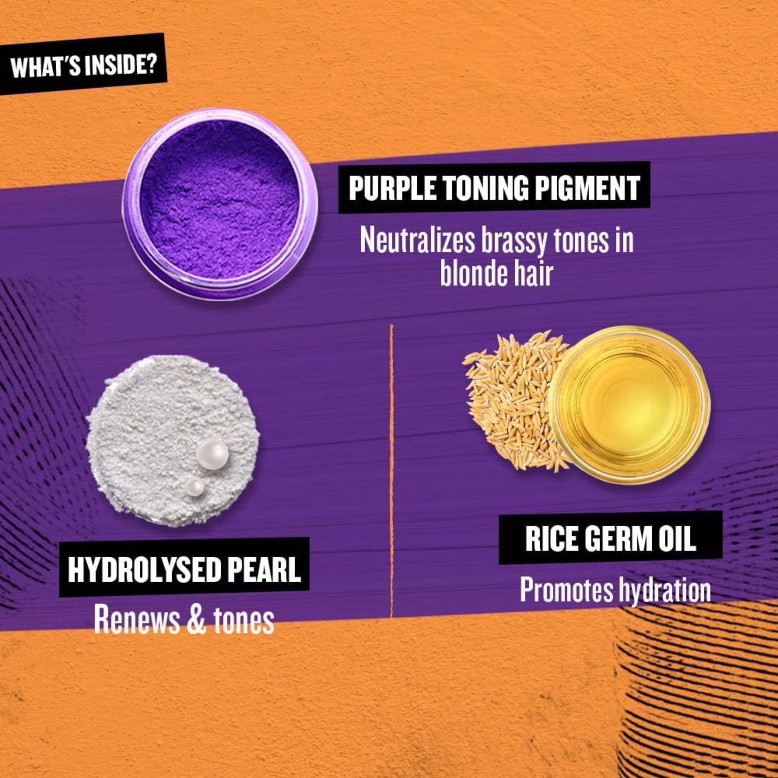 TIGI Bed Head Purple Toning Serial Blonde: format 400 ml, pratique pour routine régulière.