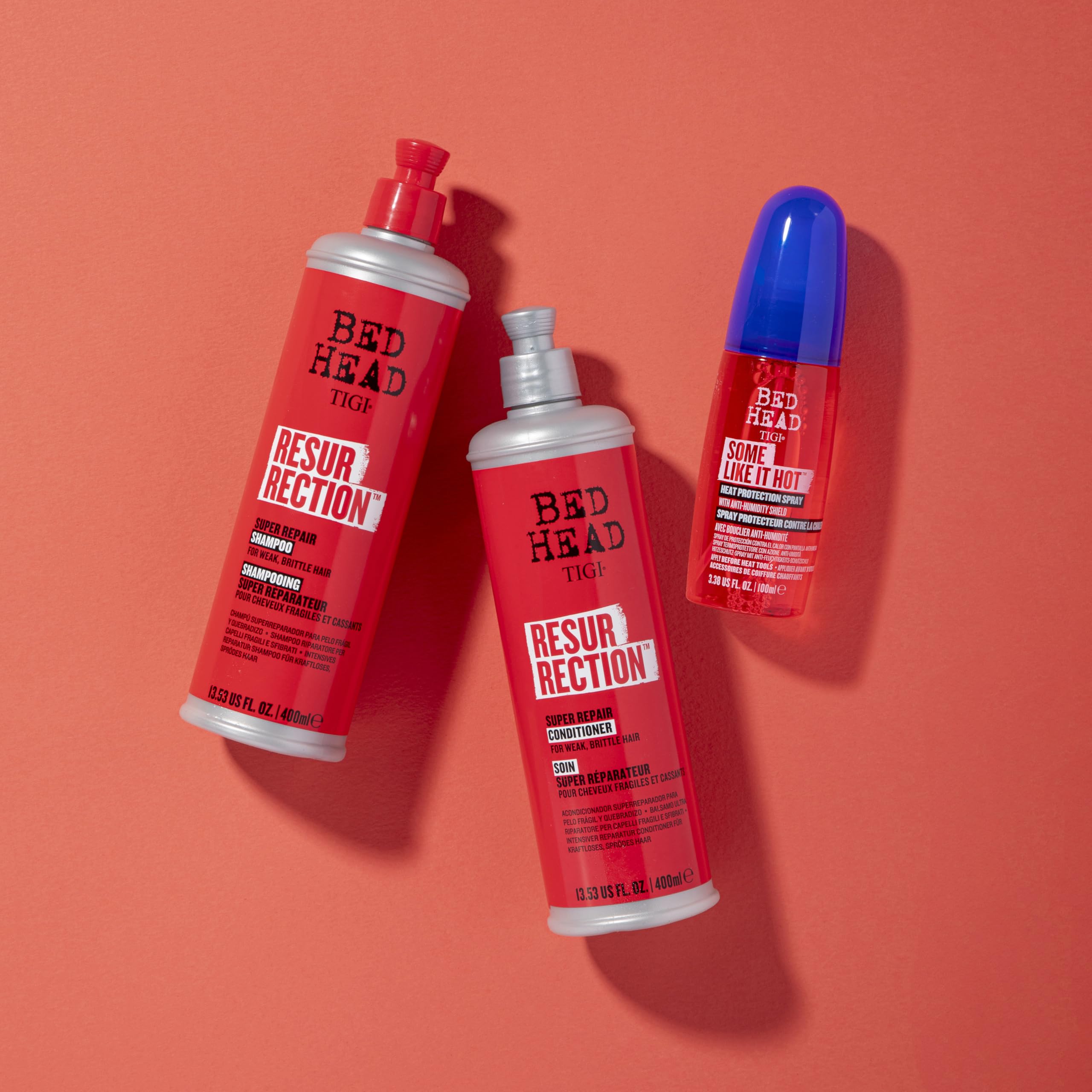 Avant et après : cheveux restaurés avec le duo TIGI Bed Head Resurrection