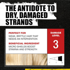 Bed Head Resurrection de TIGI, texture crèmeuse offrant hydratation en profondeur.