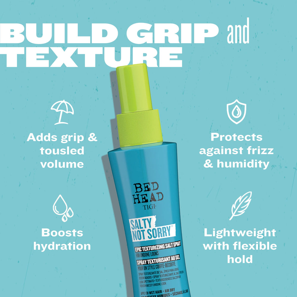 Bed Head Salty Not Sorry – application sur cheveux humides pour texture