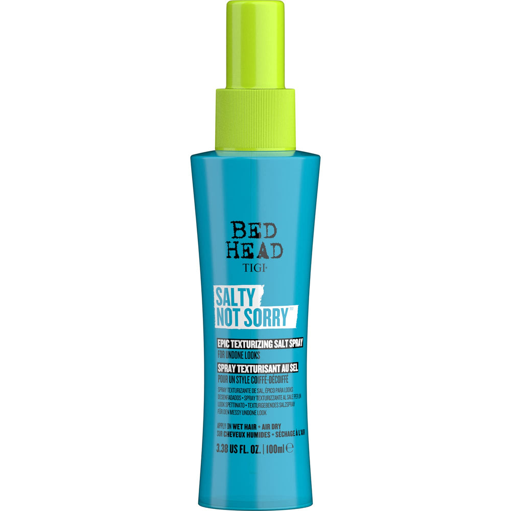 Bed Head Salty Not Sorry – bouteille texturisant montrant texture naturelle et mouvement