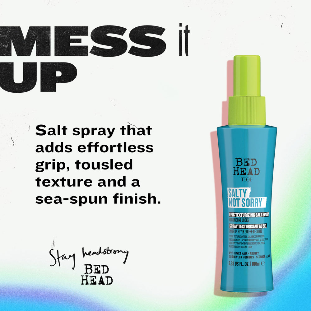 Bed Head Salty Not Sorry – emballage non aérosol facile à utiliser