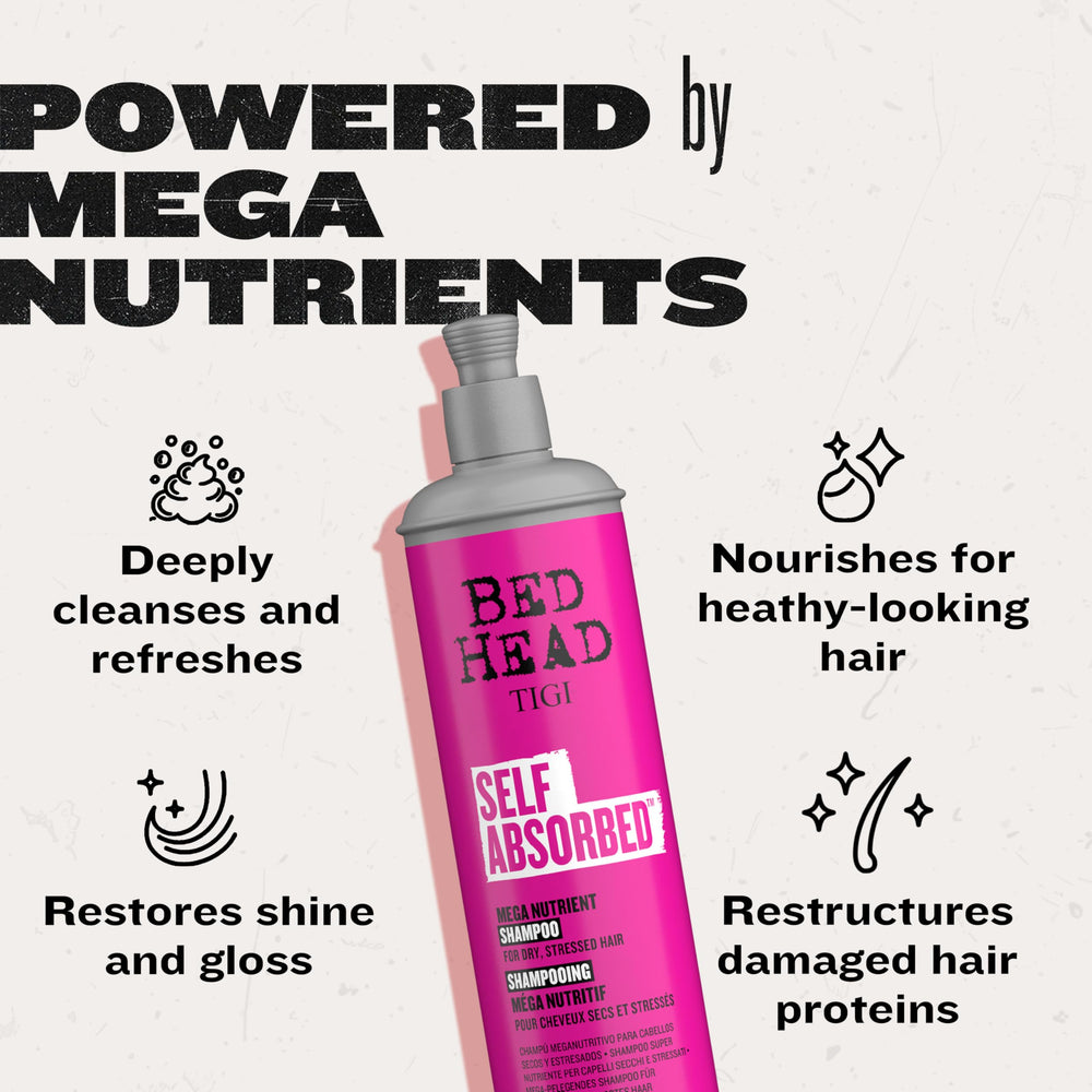 Bed Head Self Absorbed Après-Shampoing TIGI, cheveux plus brillants et plus doux.