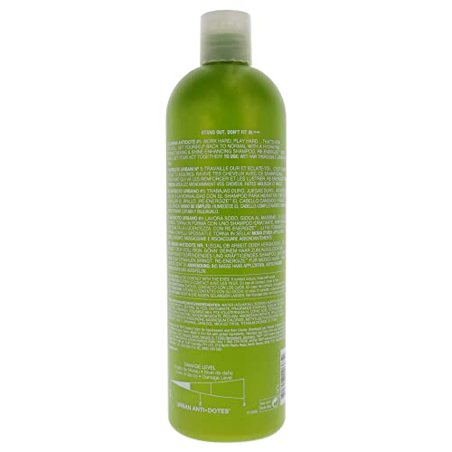 TIGI Bed Head Urban Antidotes Re-Energize shampoo lather boosts manageability