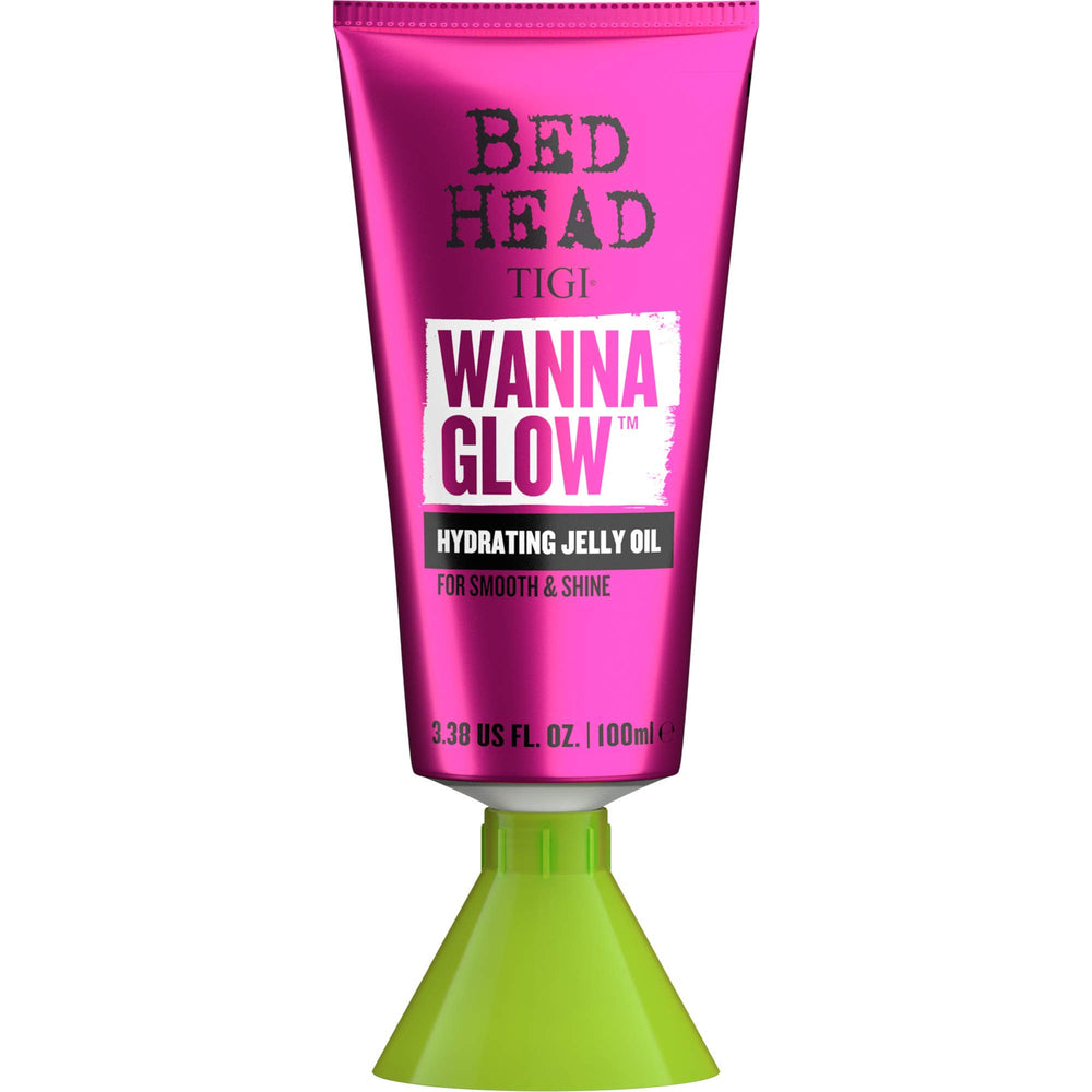 TIGI Bed Head Wanna Glow sérum flacon offre hydratation intense et brillance naturelle.