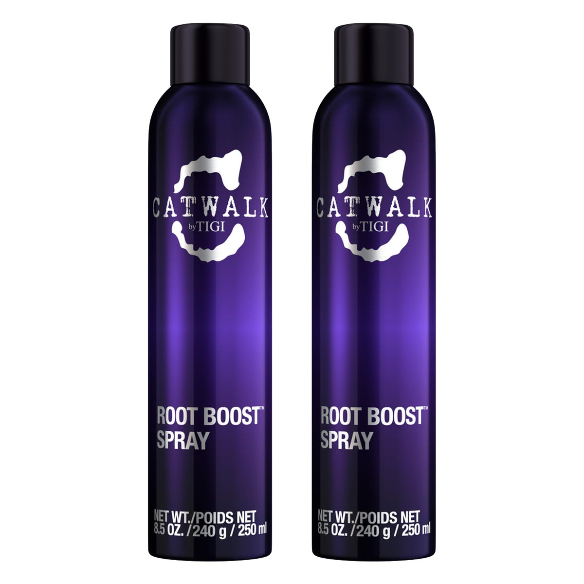 TIGI Catwalk Root Boost Spray Foam — bouteille montrant volume et maintien des racines