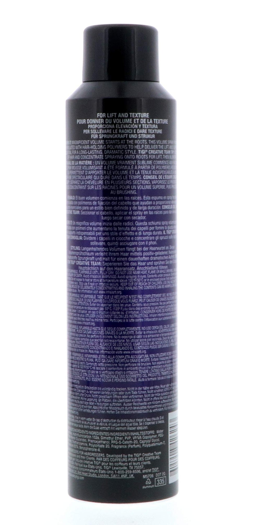 TIGI Catwalk Volume Mode Piste Spray pour une allure inspirée des podiums.