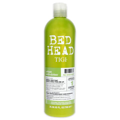 Après-shampooing réénergisant TIGI sur bouteille; hydratation légère et brillance
