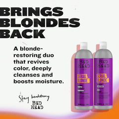 Emballage élégant Serial Blonde montrant le duo soin pour blondes.