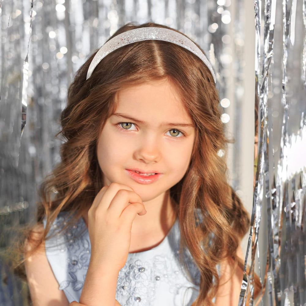 Bandeau Tihebax glitter diamants, brillance subtile pour cheveux au quotidien.