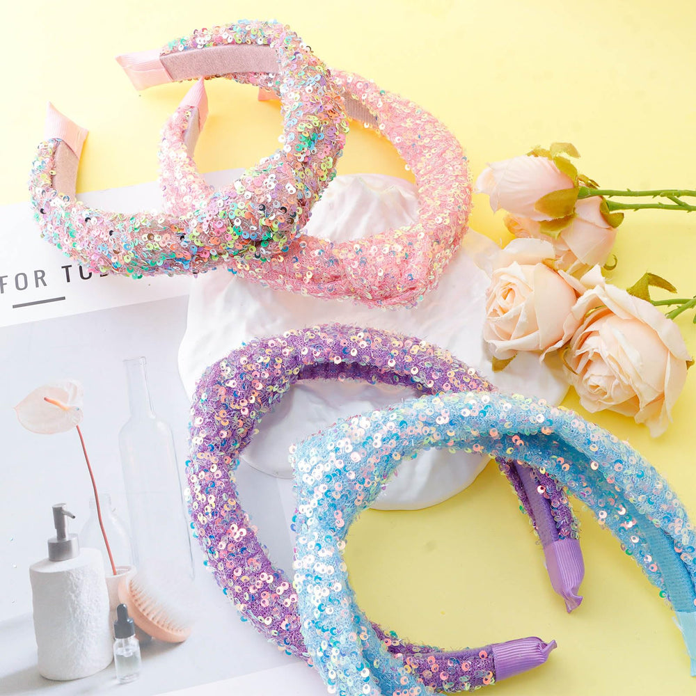 Tihebax serre-têtes arc-en-ciel paillettes, cadeau idéal pour filles et femmes.